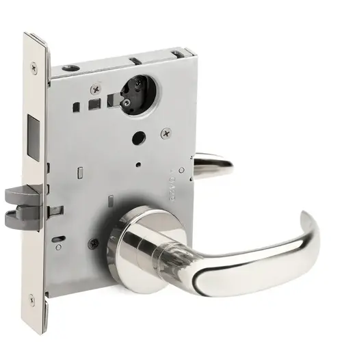 Store / Utility Room Mortise Lock Less Cylinder with 17 Lever and A Rose Bright Chrome Finish