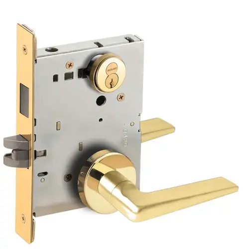 Lock Mortise Lock Bright Brass