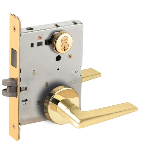 Lock Mortise Lock Bright Brass