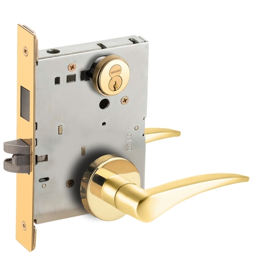 Lock Mortise Lock Bright Brass