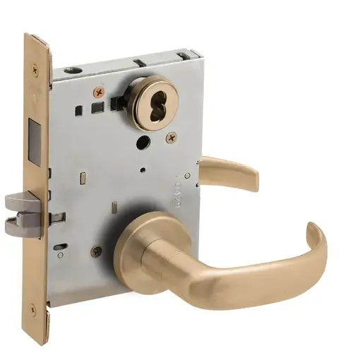 Lock Mortise Lock Satin Brass Blackened Satin Relieved Clear Coated