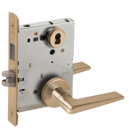 Lock Mortise Lock Satin Brass Blackened Satin Relieved Clear Coated