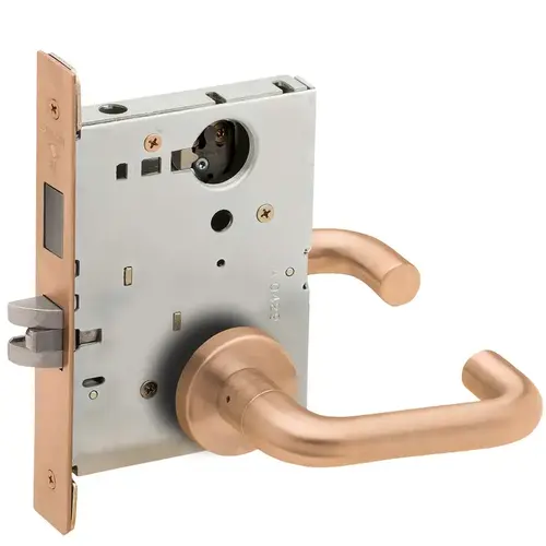 Lock Mortise Lock Satin Bronze Clear Coated