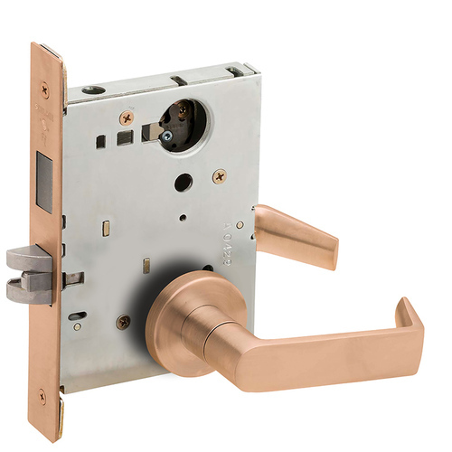 Lock Mortise Lock Satin Bronze Clear Coated