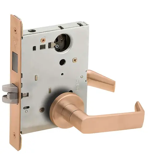 Lock Mortise Lock Satin Bronze Clear Coated