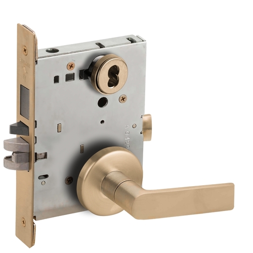 Lock Mortise Lock Satin Brass Blackened Satin Relieved Clear Coated