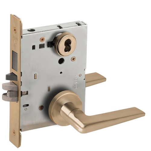 Lock Mortise Lock Satin Brass Blackened Satin Relieved Clear Coated