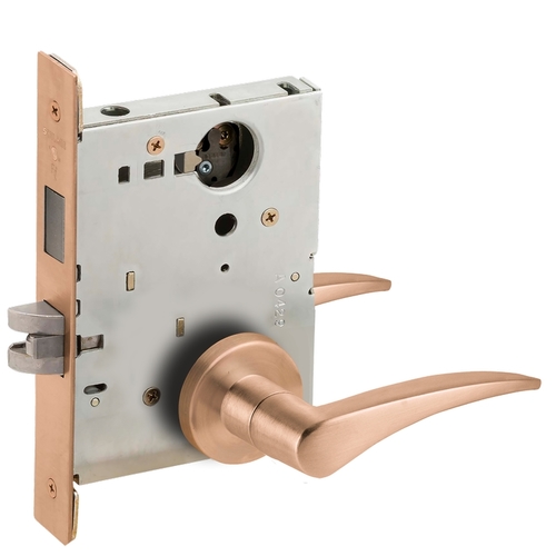 Lock Mortise Lock Satin Bronze Clear Coated