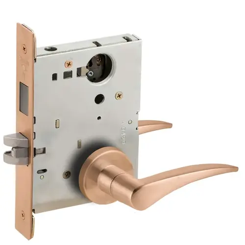 Lock Mortise Lock Satin Bronze Clear Coated