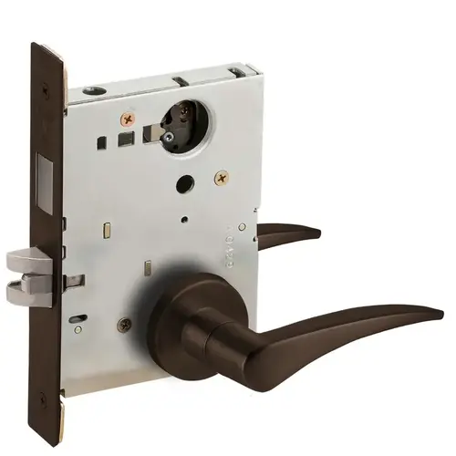 Lock Mortise Lock Dark Oxidized Satin Bronze Oil Rubbed