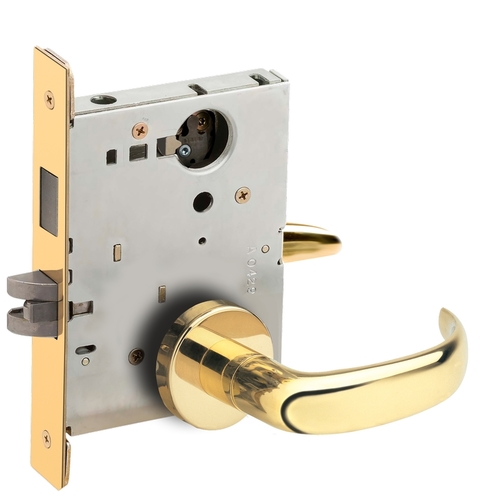 Lock Mortise Lock Bright Brass