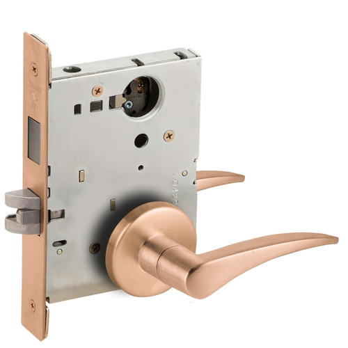 Lock Mortise Lock Satin Bronze Clear Coated