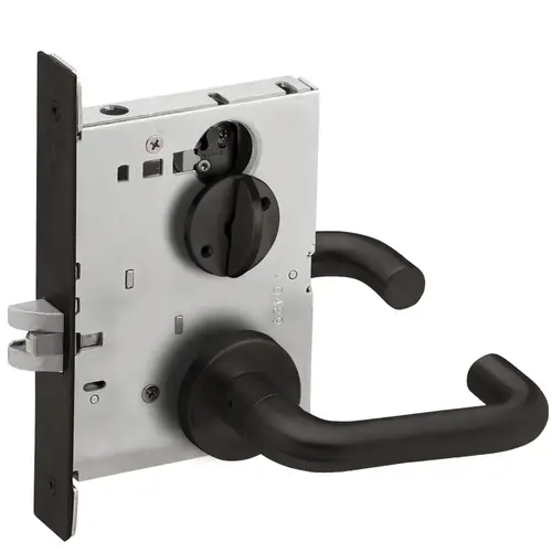 Mortise Lock Flat Black Coated