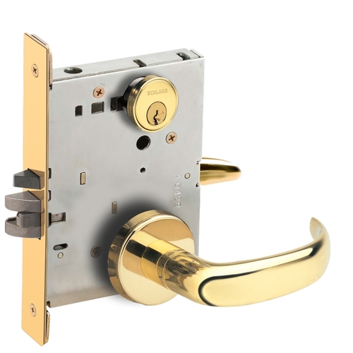 Mortise Lock Bright Brass