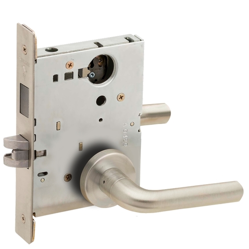 Lock Mortise Lock Satin Nickel Plated Clear Coated