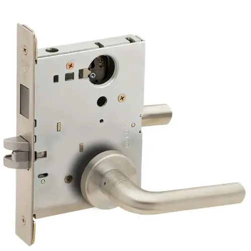 Lock Mortise Lock Satin Nickel Plated Clear Coated