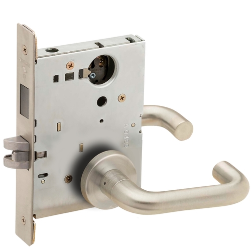 Mortise Lock Satin Nickel Plated Clear Coated