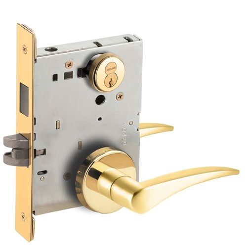 Lock Mortise Lock Bright Brass