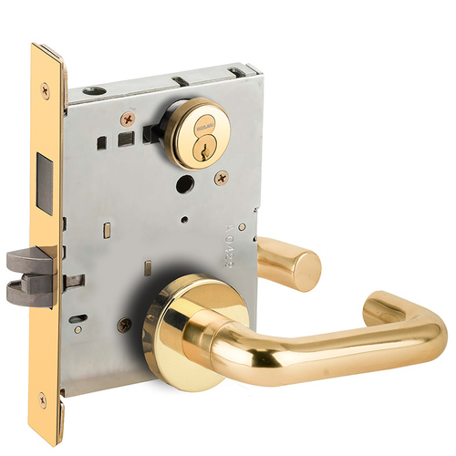 Lock Mortise Lock Bright Brass