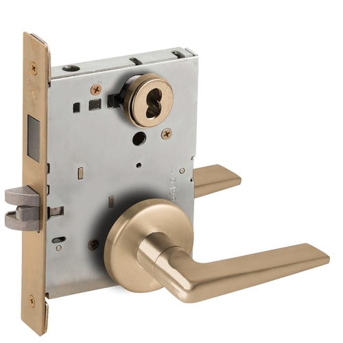 Lock Mortise Lock Satin Brass Blackened Satin Relieved Clear Coated