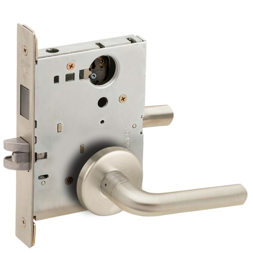 Lock Mortise Lock Satin Nickel Plated Clear Coated