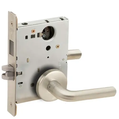 Lock Mortise Lock Satin Nickel Plated Clear Coated