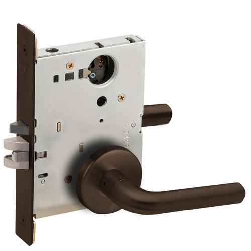 Mortise Lock Dark Oxidized Satin Bronze Oil Rubbed