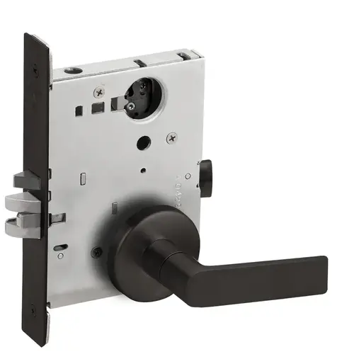 Mortise Lock Flat Black Coated