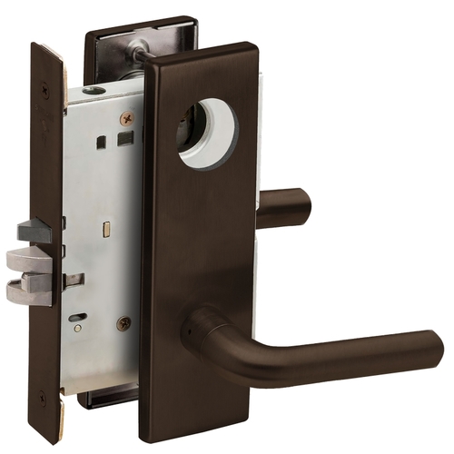 Mortise Lock Dark Oxidized Satin Bronze Oil Rubbed