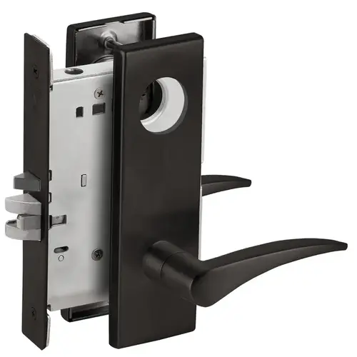 Mortise Lock Flat Black Coated