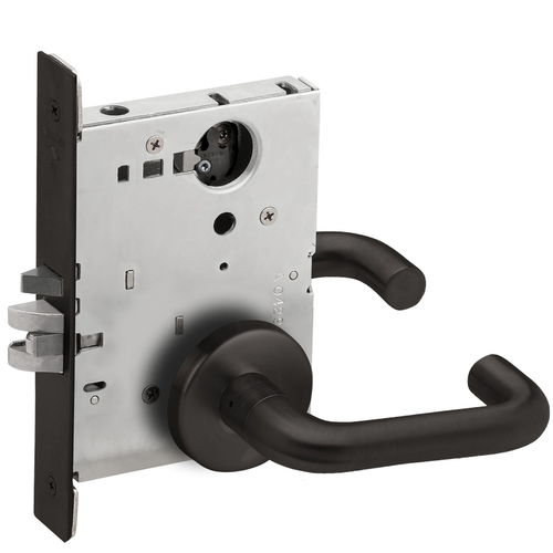 Mortise Lock Flat Black Coated