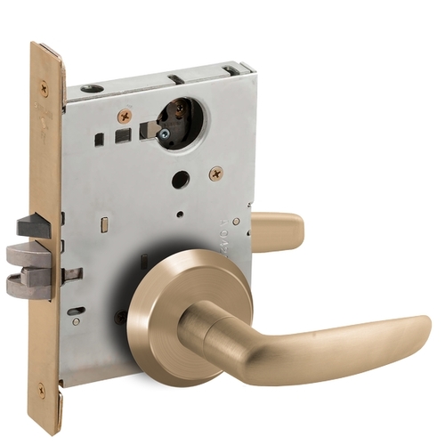 Mortise Lock Satin Brass Blackened Satin Relieved Clear Coated