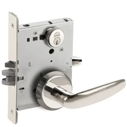 Mortise Lock Bright Stainless Steel