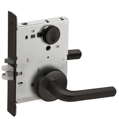 Mortise Lock Flat Black Coated