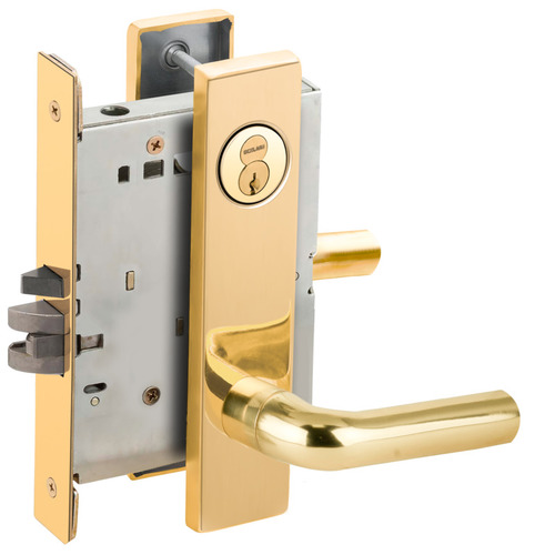 Mortise Lock Bright Brass