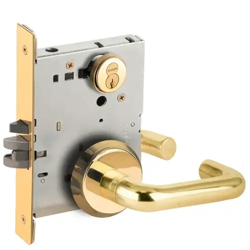 Mortise Lock Bright Brass