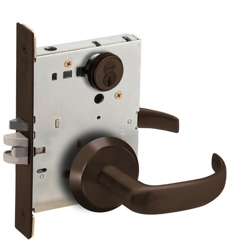 Mortise Lock Dark Oxidized Satin Bronze Oil Rubbed