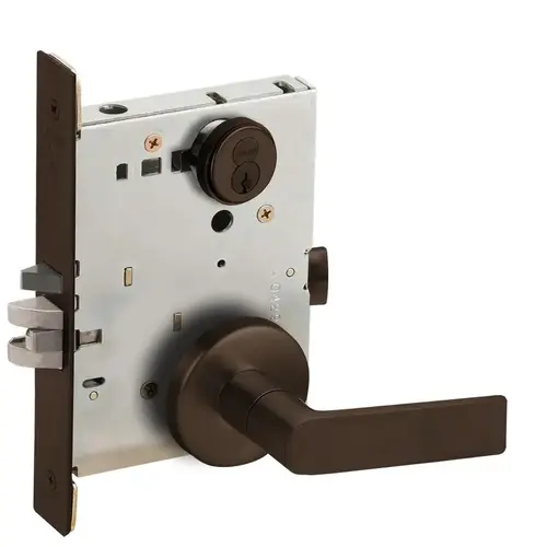 Mortise Lock Dark Oxidized Satin Bronze Oil Rubbed