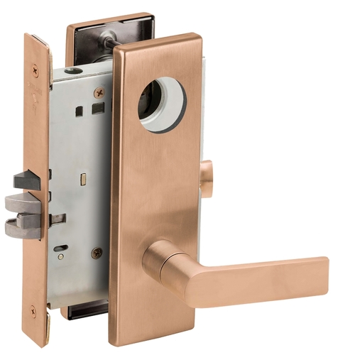 Mortise Lock Satin Bronze Clear Coated