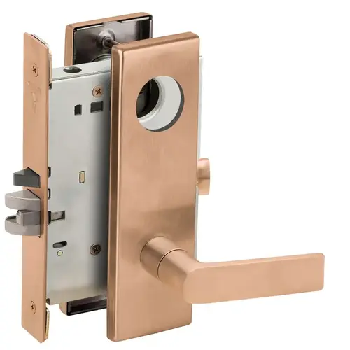 Mortise Lock Satin Bronze Clear Coated