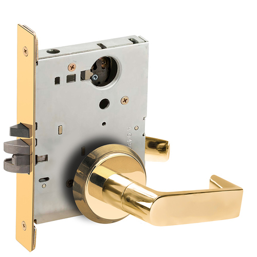 Mortise Lock Bright Brass