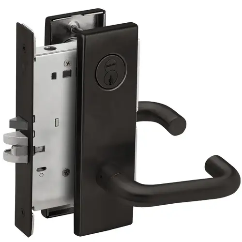 Mortise Lock Flat Black Coated