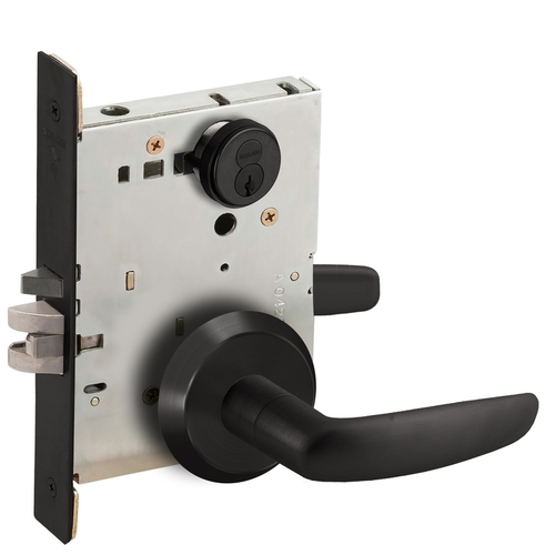 Mortise Lock Flat Black Coated