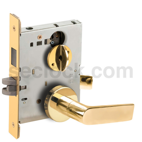 Mortise Lock Bright Brass