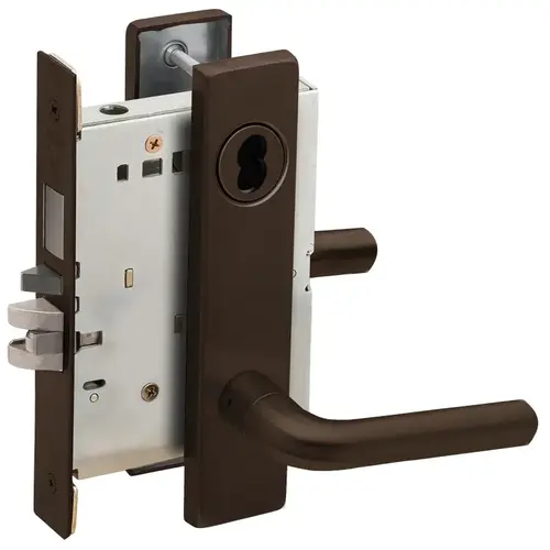 Mortise Lock Dark Oxidized Satin Bronze Oil Rubbed