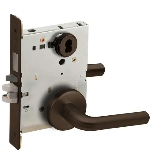 Mortise Lock Dark Oxidized Satin Bronze Oil Rubbed