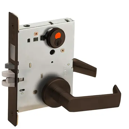 Mortise Lock Dark Oxidized Satin Bronze Oil Rubbed