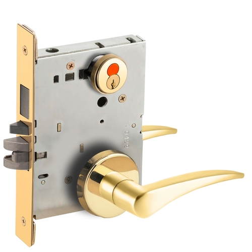 Mortise Lock Bright Brass