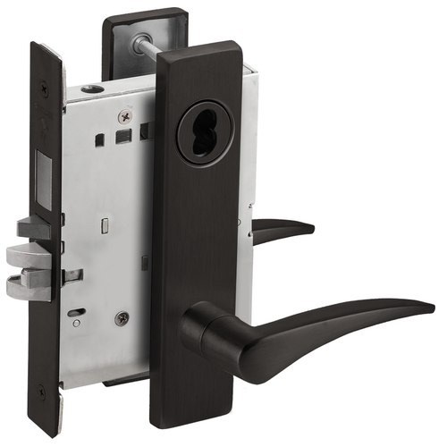 Mortise Lock Flat Black Coated