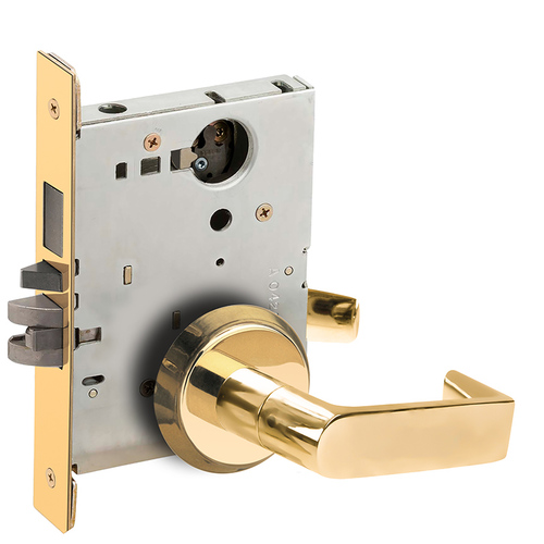 Mortise Lock Bright Brass